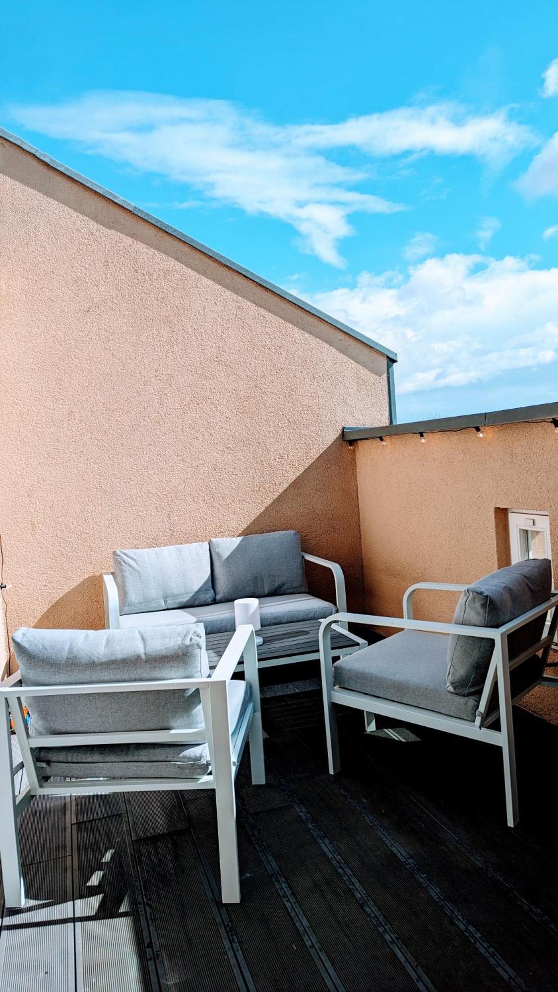 Rooftop Art Apartment, E-Roller,Ausblick,Wlan,Tv Chemnitz Eksteriør billede