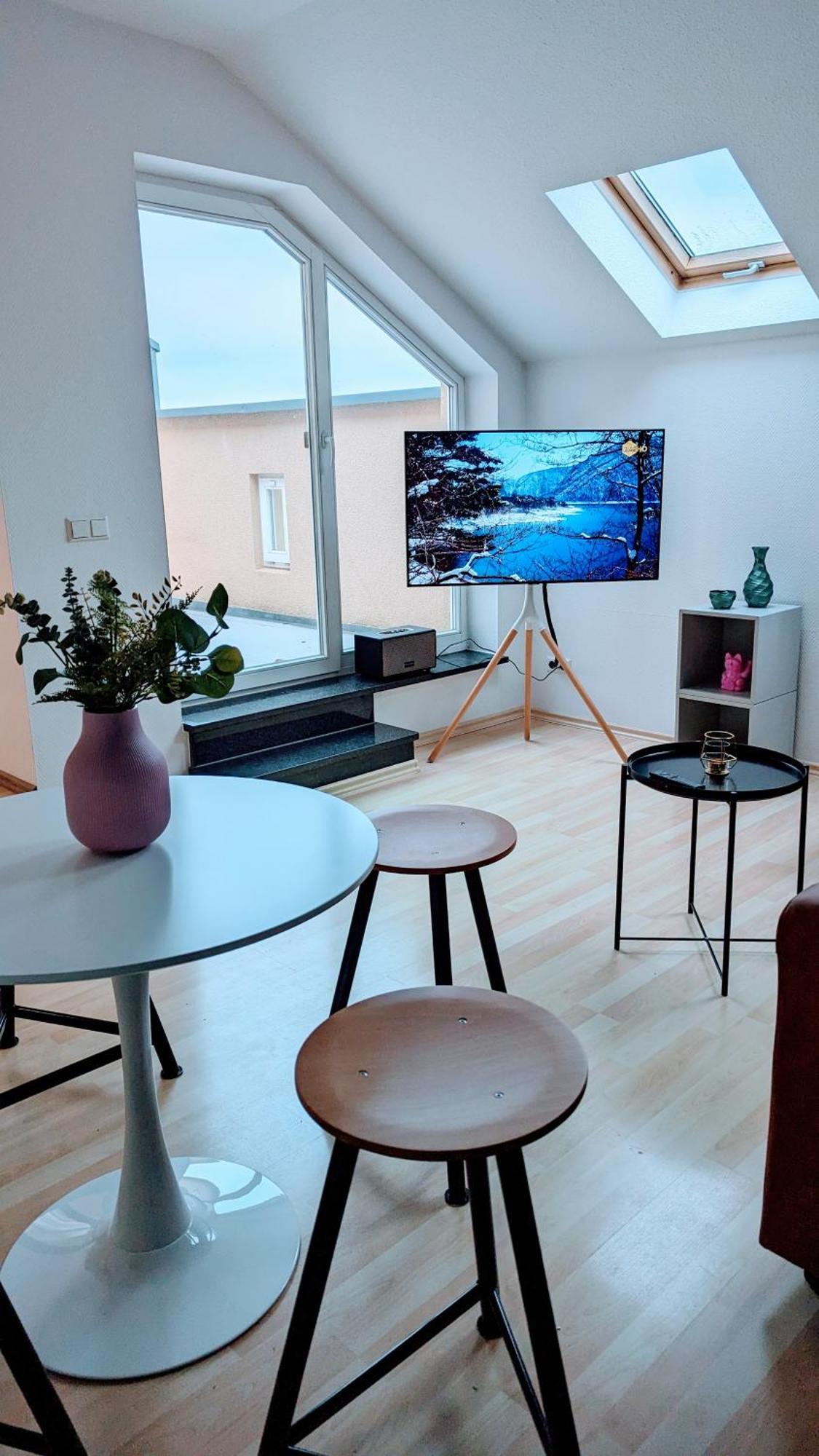 Rooftop Art Apartment, E-Roller,Ausblick,Wlan,Tv Chemnitz Eksteriør billede